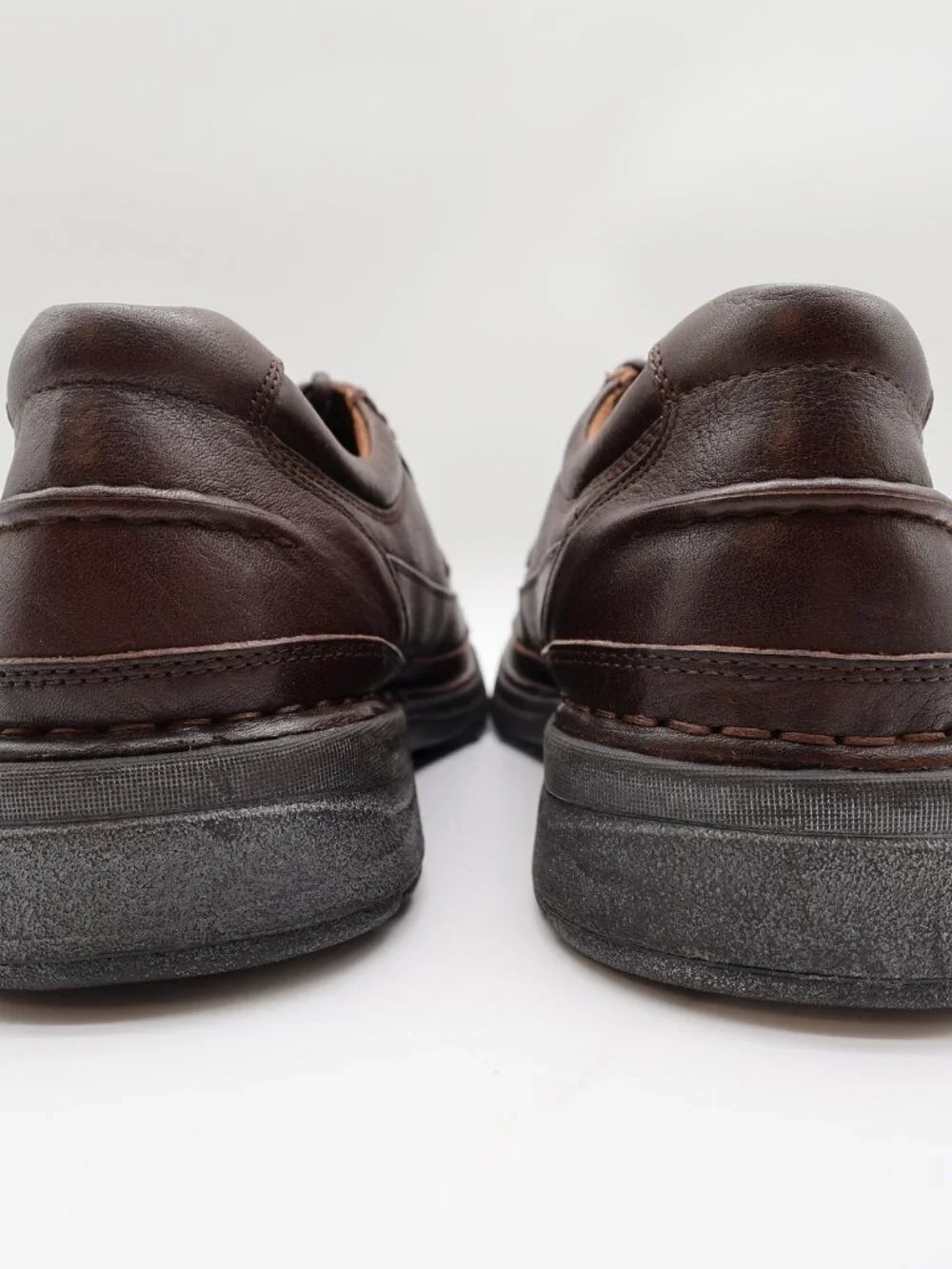 Hush Puppies Summit Persimmon Mens 8.5 Brown Leather Casual Oxfords